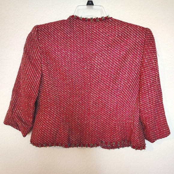 Talbots Petites Chic Pink Tweed Jacket - Picture 3 of 3